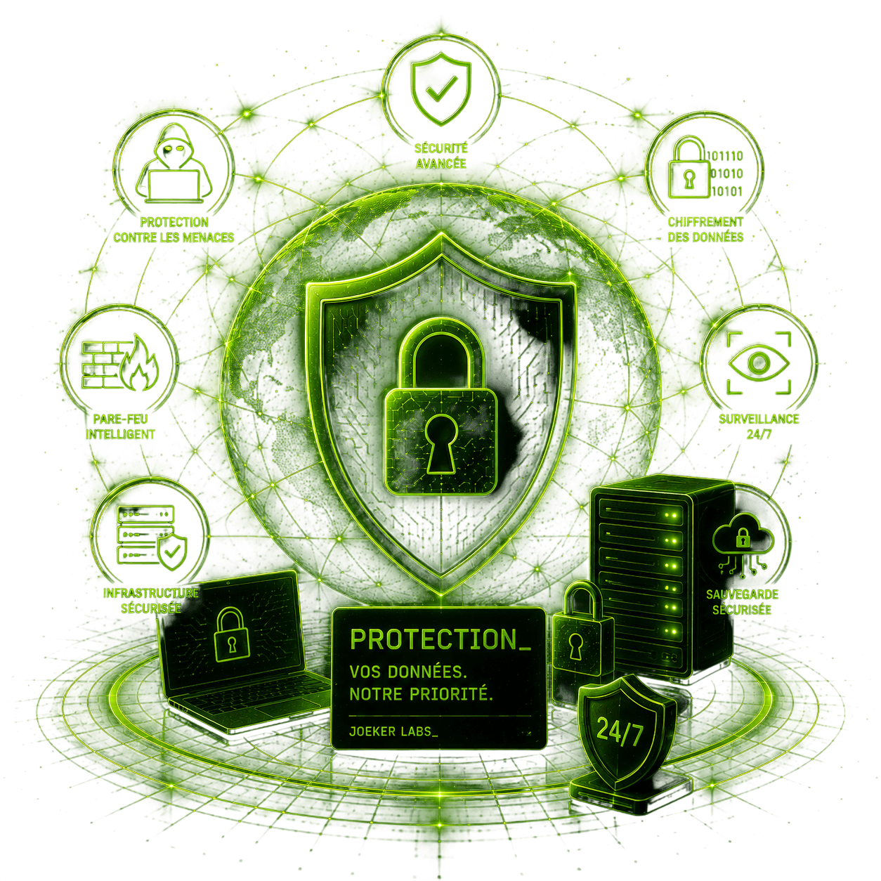 Illustration Joeker Shield